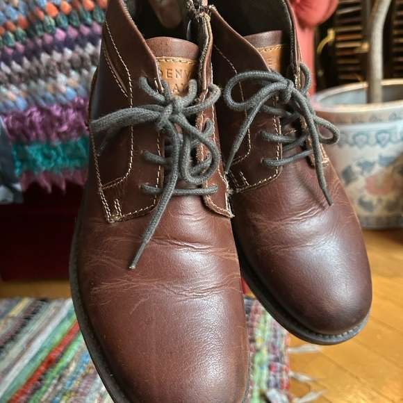 Denver Hayes Men's Brown Leather Boots Size 8 - Picture 3 of 15